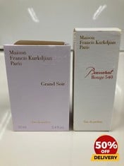 MAISON FRANCIS KURKDJIAN PARIS GRAND SOIR EAU DE PARFUM 70ML & MAISON FRANCIS KURKDJIAN PARIS BACCACAT ROUGE 540 EAU DE PARFUM 35ML TOTAL RRP £300