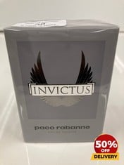 INVICTUS PACO RABANNE EAU DE TOILETTE 50ML (SEALED UNIT)  RRP £66