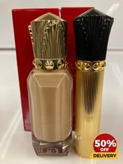 CHRISTIAN LOUBOUTIN MASCARA VOLUME BLACK 100 7ML & CHRISTIAN LOUBOUTIN SUBLIMATING FLUID FOUNDATION 35NO-CRAFT NUDE 30ML TOTAL RRP £110