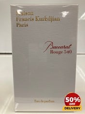 MAISON FRANCIS KURKDJIAN PARIS BACCACAT ROUGE 540 EAU DE PARFUM 70ML (SEALED UNIT)  RRP £245