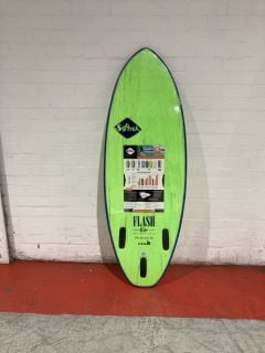 SOFTECH FLASH ERIC GEISSELMAN FCS II 5'0 SOFTBOARD IN GREEN MARBLE RRP £299.95