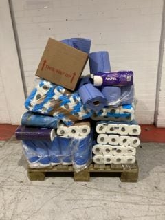 1 X PALLET OF TOILET ROLLS TO INCLUDE BLUE ROLLS