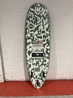 SOFTECH BOMBER SOFT SOFTBOARD FSC II 6'4 IN SMOKE GREEN/WHITE RRP £384.95