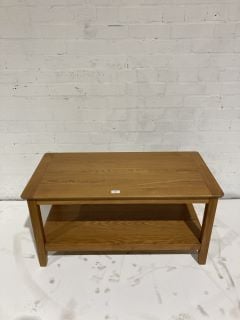 HALLOWOOD RECTANGLE OAK COFFE TABLE RRP £130