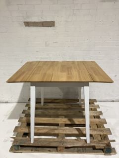 HALLOWOOD DROP LEAF OAK DINING TABLE RRP £236