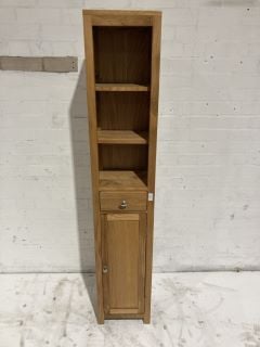 HALLOWOOD TALL BATHROOM CABINET OAK RRP £200