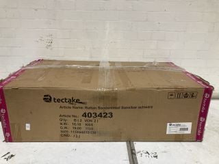 TECTAKE BLACK SUN LOUNGER SET (MISSING PART 1)