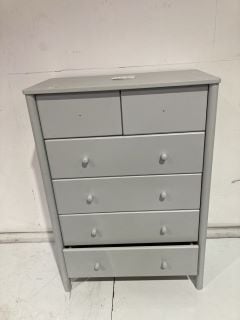 JOHN LEWIS WILTON 6 DRAW CHEST GREY RRP £349 (003352710)