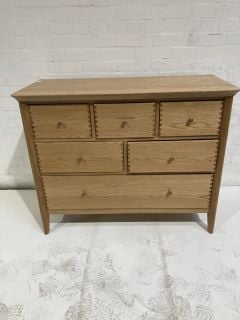 JOHN LEWIS 6 DRAWER CHEST OAK