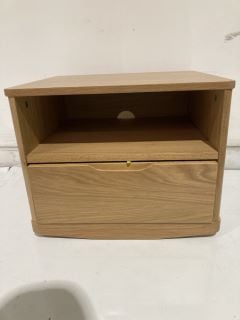 JOHN LEWIS BOW OAK 1 DRAWER BEDSIDE RRP £199 (003350521)