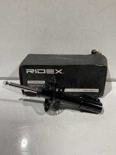 BOX OF CAR PARTS TO INCLUDE RIDEX SHOCK ABSORBER