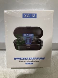 BOX OF ELECTRONICS TO INCLUDE WIRELESS EARPHONE TWS 5.0