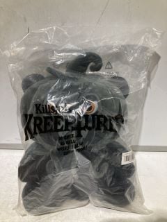 BOX OF TOYS & GAMES TO INCLUDE KILLSTAR KREEPTURES PUMPKIN TEDDY IN BLACK