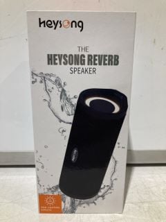 BOX OF ITEMS TO INCLUDE THE HEYSONG REVERB SPEAKER