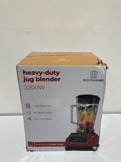 1 X MISTER CHEF HEAVY DUTY JUG BLENDER 2200W