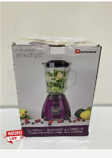 2 X ITEMS TO INCLUDE RUSSELL HOBBS HANDHELD STEAMER AND GEMS RANGE LUMINATE BLENDER AND GRINDER