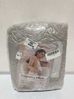 BOX OF ITEMS TO INCLUDE PREGNANCY PILLOW SKIN FRIENDLY, BREATHABLE AND ADJUSTABLE