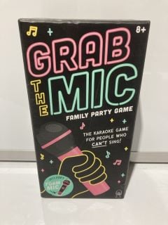 BOX OF ITEMS TO INCLUDE GRAB THE MIC FAMILY PARTY GAME