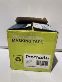 BOX OF ITEMS TO INCLUDE PRO MAX 16 ROLL MASKING TAPE