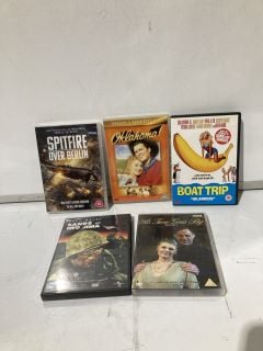 BOX OF CD'S AND DVD'S TO INCLUDE SPARTACUS BLOOD AND SAND CODS OF THE ARENA SET 18+ ID MAY BE REQUIRED