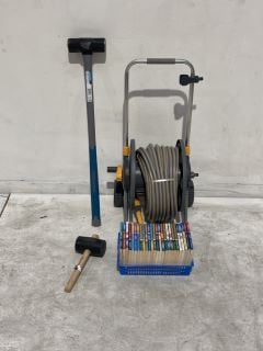 PALLET OF ITEMS TO IN CUDE HOSEPIPE AND REEL