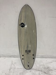 1 X SOFTECH ERIC GEISELMAN FLASH SOFT SURFBOARD 5 FT 7 FCS II - GREY MARBLE RRP £339.95