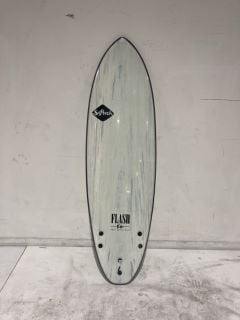 SOFTECH ERIC GEISELMAN FLASH SOFT SURFBOARD 6FT FCS II - WHITE MARBLE RRP £349.95