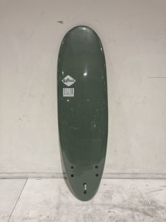 1 X SOFTECH BOMER SOFT SURFBOARD 6FT 4 FCS II - SMOKE GREEN/ WHITE RRP £409.95