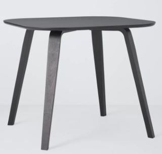 1 X ANTON 4 SEATER DINING TABLE, BLACK RRP £199