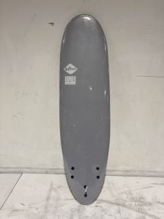 1 X SOFTECH BOMER SOFT SURFBOARD 6 FT 10 FCS II -GREY/DUSTY RED RRP £409.95