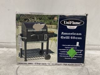 1 X UNIFLAME CLASSIC AMERICAN GRILL 60CM BBQ