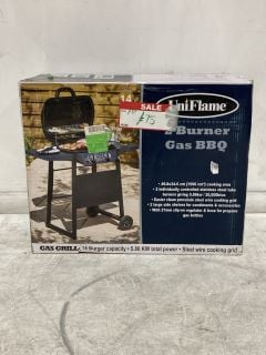 1 X UNIFLAME 2 BURNER GAS BBQ