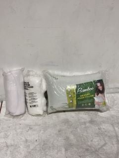 PALLET OF ASSORTED ITEMS INCLUDED BAMBOO MEMORY FOAM PILLOW