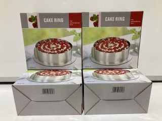 BOX OF CAKE RINGS APPROX 16-30CM