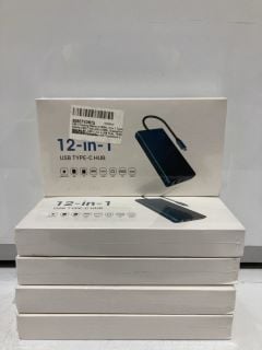 BOX OF ATY OF 12 IN 1 USB TYPE C HUB