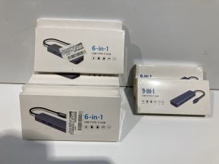 BOX OF 9 IN 1 USB TYPE C HUB