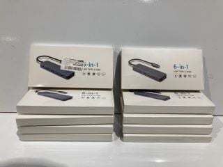 BOX OF 9 IN 1 USB TYPE C HUB