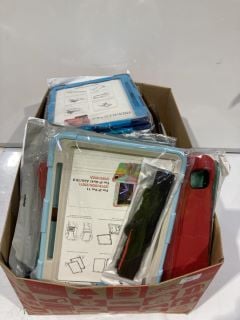 BOX OF ASSORTED IPAD/MOBILE PHONE/ AIRPOD CASES