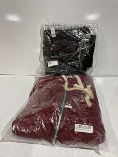 BOX OF BURGUNDY ZIP HOODIE SIZE XXL