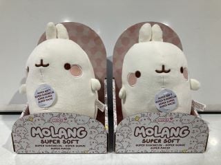 BOX OF 10X MOLANG 24CM PLUSHIE