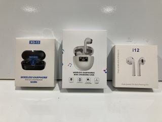 BOX TO INCLUDE ASSORTED WIRELESS HEADPHONES