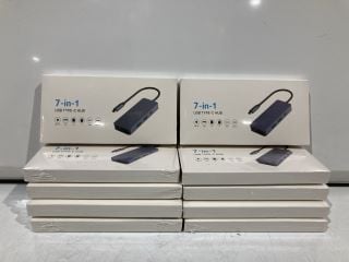 BOX OF 7 IN 1 USB TYPE C HUB