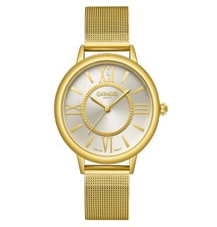 GAMAGES OF LONDON LADIES BARONESS DIAMOND IN GOLD WHITE RRP £605 (SKU:GAW372)