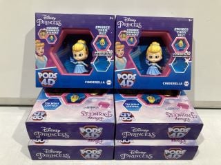 BOX OF DISNEY PRINCESS COLLECTABLE 4D PODS