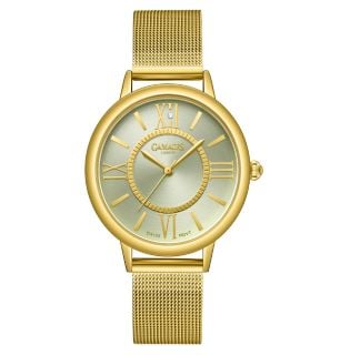 GAMAGES OF LONDON LADIES BARONESS DIAMOND IN GOLD SEYCHELLES BLUE RRP £605 (SKU:GAW371)