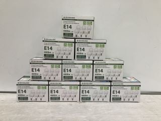 BOX OF ASSORTED ITEMS TO INCLUDE BIGHOUSE ENERGY SAVING LED BULBS 3000K WARM WHITE (E14)