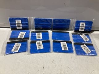 BOX OF ITEMS TO INCLUDE BLUE VINYL SQUEEGEE