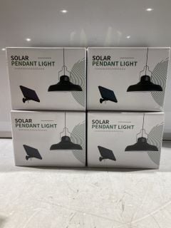 BOX OF ASSORTED ITEMS TO INCLUDE SOLAR PENDANT LIGHT IN BLACK