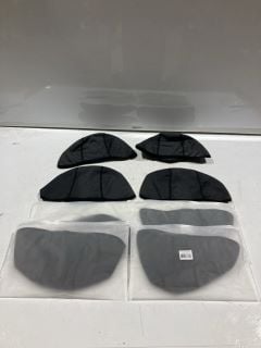 BOX OF ASSORTED ITEMS TO INCLUDE UNISEX SWIM CAPS  IN GREY