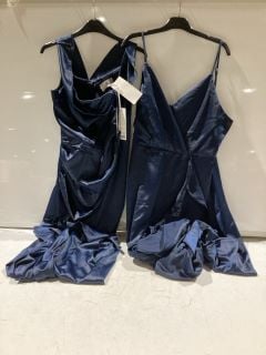 BOX OF ASSORTED ITEMS INCLUDE FOREVER UNIQUE LONDON LADIES BLUE DRESS  RRP £110